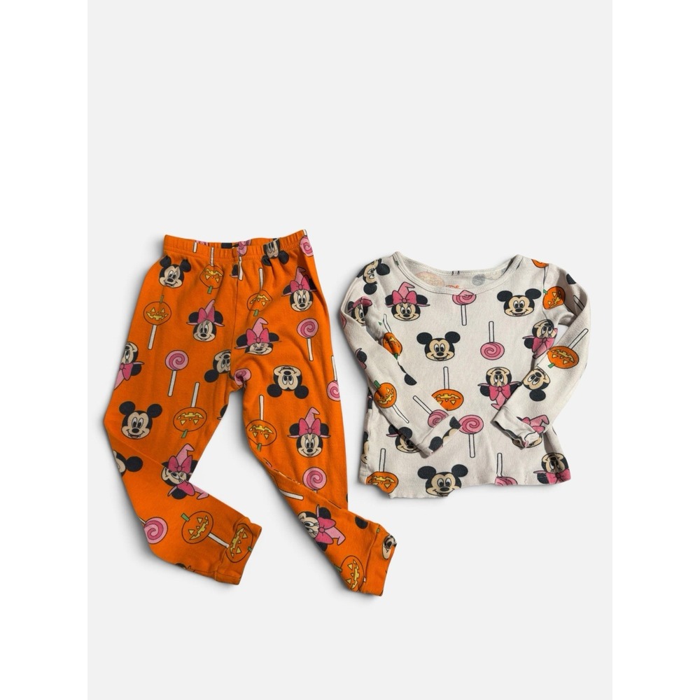 Disney Mickey & Minnie Mouse Halloween 2 Piece Pajama Set~Unisex 3T
